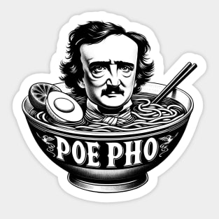 Edgar Allan Poe Pho Vietnamese Cuisine Lovers Sticker